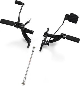 Kit de commande avant étendu avec repose-pieds Defiance pour Harley Softail <span class=keywords><strong>M8</strong></span> Low Rider FXLR FXLRS <span class=keywords><strong>Street</strong></span> <span class=keywords><strong>Bob</strong></span> 2018-2024 Noir - Product Image 1