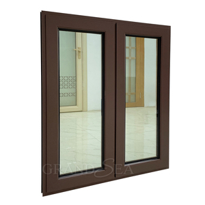 Fenêtres à double vitrage en aluminium à cadre en bois grainé de marque chinoise de premier plan - Product Image 6