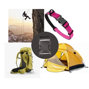 30 fibbie a sgancio rapido in plastica POM nera da 25 mm, fibbie laterali regolabili per zaini, collari per cani, cinture - Product Image 4