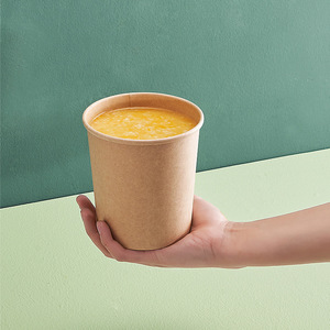 Bols en papier jetables personnalisés <span class=keywords><strong>Poke</strong></span> <span class=keywords><strong>Bowl</strong></span> Salade Papier à emporter Artisanat Papier à mur unique Gobelet en papier Autres aliments Yaourt glacé Etc. - Product Image 4