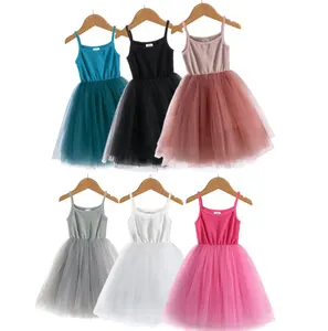 Wholesale Comfortable Sweet 9M-8Y Lovely Toddler Baby Kids Daily Cloth Slip Flower Girls' Dresses