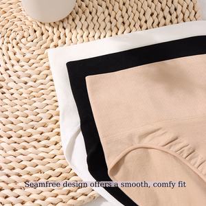 Culottes pour femmes en <span class=keywords><strong>microfibre</strong></span> taille haute, couvrant entièrement la surface, contrôle ferme, façonnage, sous-vêtements <span class=keywords><strong>sans</strong></span> <span class=keywords><strong>couture</strong></span> ajustés à la taille haute - Product Image 5