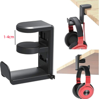 Support de casque de jeu PC, crochet de fixation pour casque, support mural avec rotation réglable à 360° °   Support de bureau universel à bras rotatif pour sac