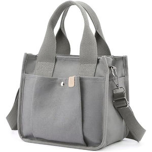 Free Sample High Quality Canvas <b>Bag</b> Daily <b>Tote</b> <b>Bag</b> Women's Single Shoulder Trend Multi-pocket <b>Travel</b> <b>Bag</b> - Product Image 5