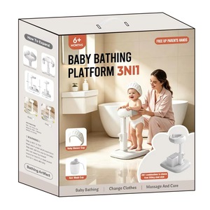 Support de bain pour bébé <span class=keywords><strong>en</strong></span> plastique, réglable <span class=keywords><strong>en</strong></span> <span class=keywords><strong>hauteur</strong></span>, antidérapant, pour <span class=keywords><strong>baignoire</strong></span> domestique - Product Image 2