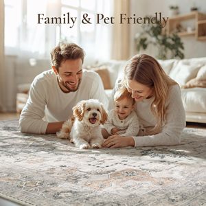 Á hậu thảm cho hành lang, máy có thể giặt không trượt Thảm cổ điển, thấp đống mềm Chenille in rug cho enrtyway, hành lang - Product Image 5