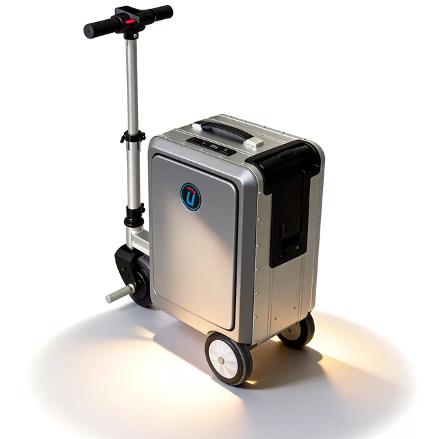 Multi-Function Smart Electric Luggage, Rideable Carry-On Scooter for Adults/Kids, with GPS and Weight Scale