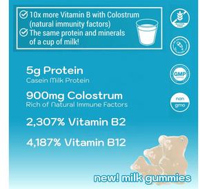 מותאם אישית תווית דשא-fed קולוסטרום חלב Gummies לילדים נשים גברים קשישים עם קולוסטרום & B-מורכב 5g חלב חלבון - Product Image 5