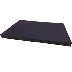 Good folding strength thick cardboard sheets paper single side black chip  board