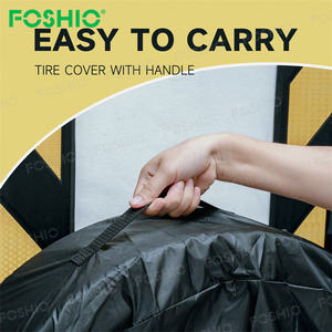 Foshio personalizar Logo ventana tinte herramienta coche rueda cubierta repuesto neumático rueda bolsa 4 Uds conjunto - Product Image 4