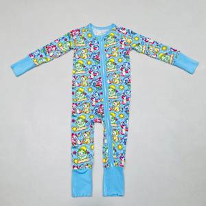 Ruidian - Pijama <span class=keywords><strong>de</strong></span> Bambú para Bebé, Personalizado, al por Mayor, Precio Competitivo, con Cierre, No Aburrido, Unisex, con Estampado Infantil - Product Image 5