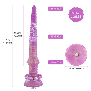 Hismith Jouet en silicone en forme <span class=keywords><strong>de</strong></span> tentacule <span class=keywords><strong>de</strong></span> 17,7 pouces, Plug anal en forme <span class=keywords><strong>de</strong></span> tour <span class=keywords><strong>de</strong></span> 15,75 pouces <span class=keywords><strong>de</strong></span> longueur insérable avec système KlicLok amovible et <span class=keywords><strong>quille</strong></span> - Product Image 2
