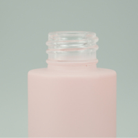 Pot en verre de couleur rose dégradé 30g 50g 60g 100g, bouteille en verre rose 30ml 50ml 100ml