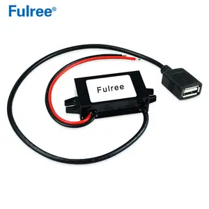 Adaptador de 12v 24 v a dc 5 v 3a 15w, conversor de energia usb fêmea, tipo a, carregador de telefone para carro, adaptador 12 24 volts para 5 volts