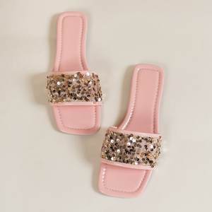 Sandalias de Diseño Moderno con Lentejuelas para Mujer, Verano 2025, para Interiores y Exteriores - Product Image 2