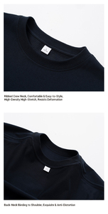 T-shirt unisexe à manches courtes en coton 230 g/m², col rond, 20S, pour course à pied, gym, entraînement, bureau, t-shirts unis pour hommes et femmes - Product Image 5