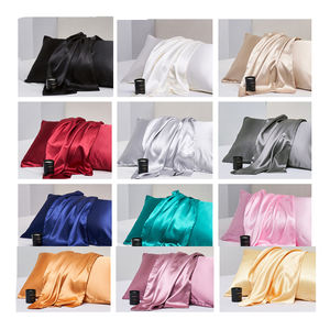 غطاء وسادة ساتان مخصص لبشرة الشعر كوين طقم أغطية وسادة حريرية من 2 مع ظرف إغلاق قياسي ساتان - Product Image 3