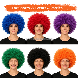 Pelucas Personalizadas HLC con el Espíritu del Equipo de Suiza, Pelucas para Fanáticos del Fútbol de Noruega, Pelucas para <span class=keywords><strong>Animadoras</strong></span> en Eventos Deportivos y Estadios - Product Image 3