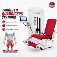 Máquina de Gimnasio Inteligente SHQC 2 en 1 para Extensión y Flexión de Piernas, con Resistencia Motorizada, Pantalla Táctil, para Gimnasio Comercial, Fabricante OEM