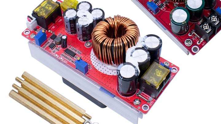 KNACRO 1200W 20A DC-DC Boost Converter Module - Input 10-60V, Output 12-83V Adjustable