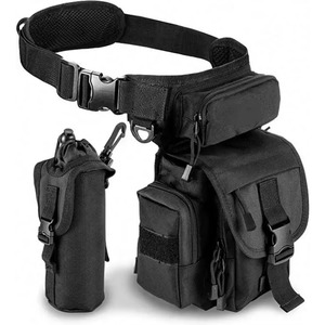 Sac de cuisse avec pochette pour bouteille d'eau, échantillon gratuit, pour homme et femme, sac décontracté pour la pêche, la randonnée, le vélo, la chasse, le camping - Product Image 1