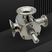 Accessoires pour machine de scellage : Pompe à engrenages rotative pneumatique entièrement automatique à trois voies, installation rapide, moteur à valve rotative pour pâte