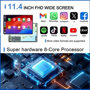 Navihua New Design 11.4 Inch Rear Seat Entertainment System Android Car for Porsche Cayenne 2018-2023 Headrest Auto <b>Monitor</b> Wifi - Product Image 4