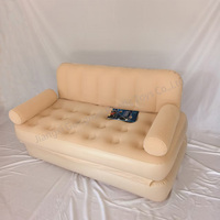 Canapé Gonflable Floqué Personnalisable OEM&ODM, Design Pliable et Portable pour Salon