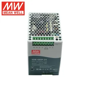 Mean Well SDR-480P-24 Build-in PFC Ac Dc Power Supply Din Rail Industrial Power Supply Meanwell
