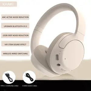 ANC Earphone With Headset Bluetooth Chip Reduction Wireless Headset Long Battery Life Foldable All-inclusive Headset