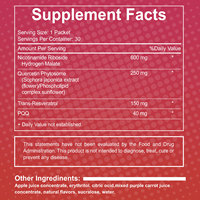 Capsules MNK NAD+ à Marque Blanche Nicotinamide Riboside PQQ Resvératrol Antioxydant Complément Énergétique Végétalien Faible en Sucre Vrac OEM