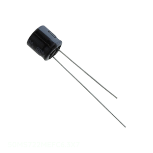 ตัวเก็บประจุแบบมีรูรับ50MS722MEFC6.3X7 22 uF ตัวเก็บประจุแบบเรเดียล22 uF 20% 50V - Product Image 1