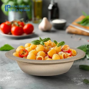 Bol en bagasse de canne à sucre écologique, directement de l'usine, 16/20 oz, 100% naturel, biodégradable, jetable, avec récipient alimentaire - Product Image 6