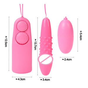 Ücretsiz özel kutu-kadınlar atlama aşk yumurta çift stimülasyon çift titreşimli çubuklar seks oyuncakları vibratör - Product Image 5