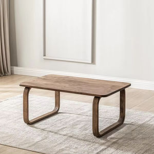 Mesa de centro personalizada con diseño moderno de nogal para el hogar, hotel, oficina o restaurante, mueble funcional y elegante - Product Image 1