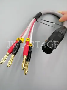 Cable Adaptador <span class=keywords><strong>de</strong></span> Cuatro Conectores Banana a Cuatro Conectores XLR para Altavoz y Amplificador, con Cable <span class=keywords><strong>de</strong></span> Cuatro Núcleos CANARE <span class=keywords><strong>de</strong></span> 9.6mm - Product Image 3