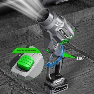 Souffleur d'air sans fil 21V à moteur sans balais, haute puissance, portable, rechargeable au lithium, pour feuilles et poussière, idéal pour la maison et le jardin - Product Image 3