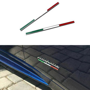 Nouveau pour Ferrari italie drapeau Badge emblème pour jupe latérale voiture autocollants Auto accessoires tous les modèles F8 SF90 <span class=keywords><strong>458</strong></span> 488 F12 812 - Product Image 1