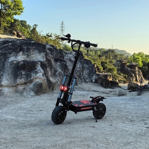 Trottinette électrique pliable pour adultes 60V, 11 pouces, tout-terrain, double moteur 6000W, vitesse rapide 80 km/h (50 mph) - Product Image 5