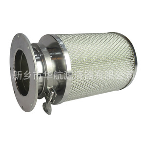 Élément de filtre à poussière enduit de polyester 165*264 cartouche de tuyau filtre à air de qualité moyenne à haute efficacité avec nouvelle bride de condition - Product Image 1