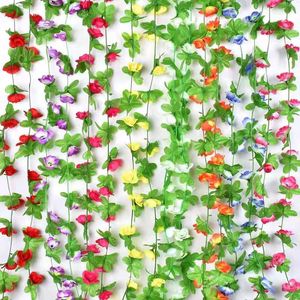 Guirlandes de roses artificielles Weining, 42 fleurs en soie, longue durée, décoration de mariage et de maison - Product Image 1