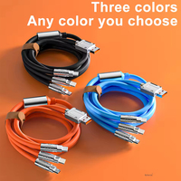 Cable de Carga Rápida USB C 3 en 1 de Silicona y Aleación de Zinc N1, Tipo C, Micro USB, 8 Pines, para Teléfono Tipo C, USBC