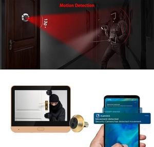 Caméra de sécurité intelligente ICam365, détection de mouvement, <span class=keywords><strong>installation</strong></span> facile, écran LCD TFT 4,3 pouces, alimentation par batterie, audio unidirectionnel, enregistrement de 60 secondes - Product Image 2