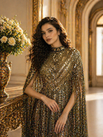 Robe de soirée de luxe à manches longues, Abaya ethnique pour femmes, robe musulmane de haute qualité avec paillettes et diamants, robe de fête Jalabiya