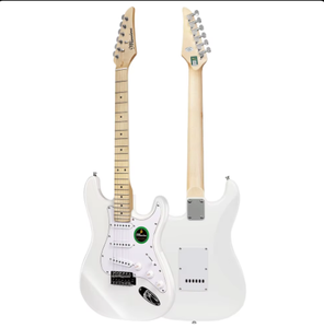 OEM fabricantes <span class=keywords><strong>guitarra</strong></span> electrica ST instrumento musical DIY kit solo eléctrico <span class=keywords><strong>guitarra</strong></span> color blanco <span class=keywords><strong>guitarra</strong></span> eléctrica barata - Product Image 1