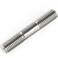 Factory Custom Double End Stud Screw Double End Stud Bolt M2-M64 Equal Thread Length Both Ends Fully Threaded Stud Screw Rod
