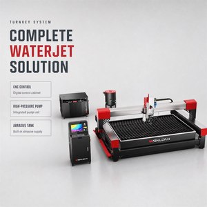 Machine de découpe à jet d'eau CNC 5 axes WONLEAN pour l'acier inoxydable, l'aluminium, les panneaux composites, les carreaux de céramique, système de découpe industriel - Product Image 1