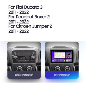 Radio de coche 2 Din de 9 pulgadas, reproductor Multimedia de Radio de coche Android para <span class=keywords><strong>Fiat</strong></span> <span class=keywords><strong>Ducato</strong></span> 2011-2021, navegación GPS, radio automática Carplay - Product Image 2