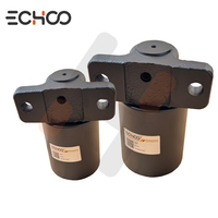 Rouleau supérieur Echoo CX75SR/CX80/CX80 SR pour chenilles de mini-pelle, matériau 50Mn, noir, résistant à l'usure
