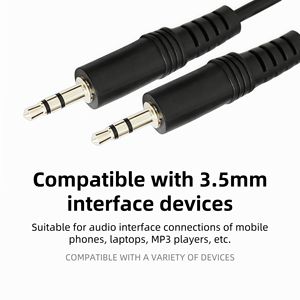Универсальный аудиокабель LETONDA 3,5 мм AUX (штекер-штекер) для гитары, домашнего кинотеатра, мобильных телефонов, звуковых систем - Product Image 2